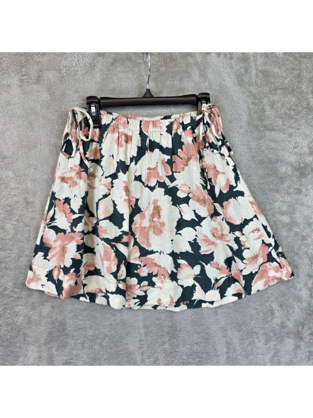 Abercrombie & Fitch Skirt Womens XS Multicolor Floral Linen A Line Short Mini